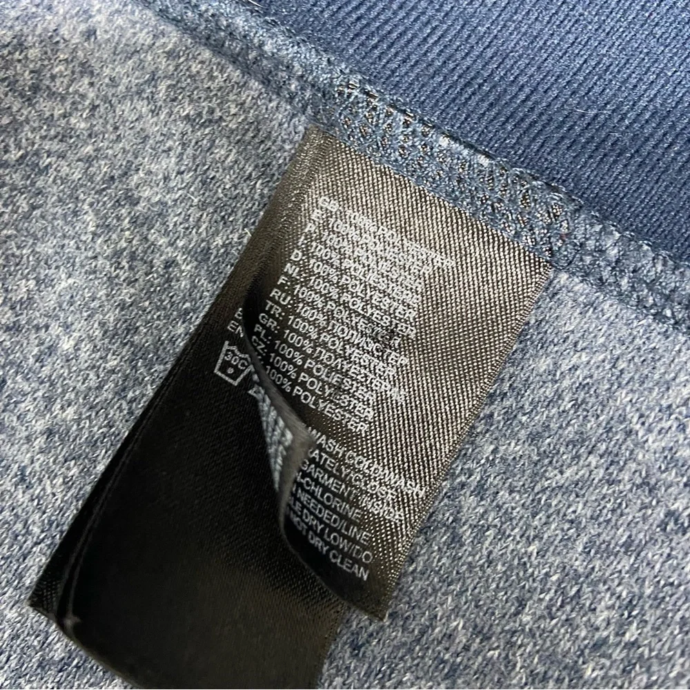 The North Face Men's Full Zip Jacket Sweatshirt Blue Large